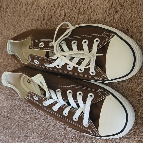 Converse Chuck Taylor All Star Low Top Brown Canvas Sneakers Women’s Size 10 New - Picture 8 of 14
